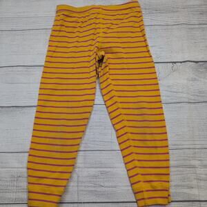 5 Hanna Andersson Gold/Pink Stripe Leggings